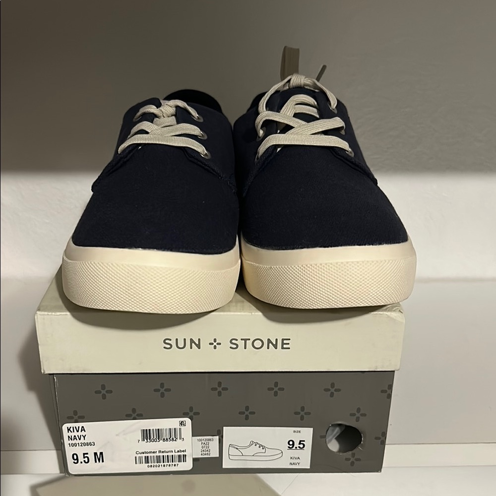 Sun + Stone Men's Navy Sneakers